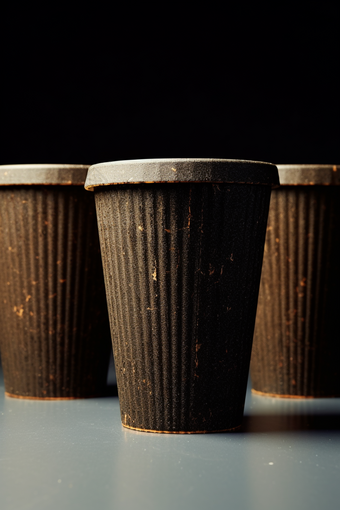 环保咖啡渣制成的咖啡杯绿色建材施肥