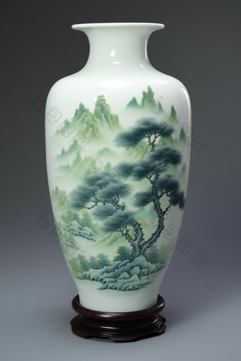 绿色<strong>材料</strong>陶瓷花瓶物品