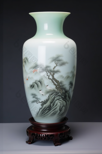 绿色<strong>材料</strong>陶瓷花瓶藏品