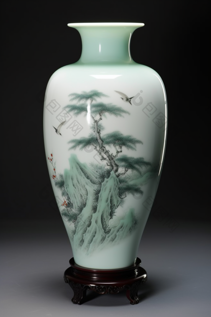 绿色材料陶瓷环保花瓶