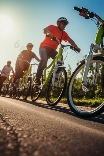 低碳出行活动骑行节约能源