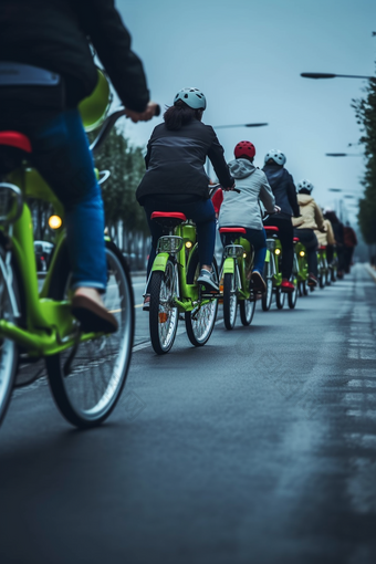 低碳出行活动骑行绿色