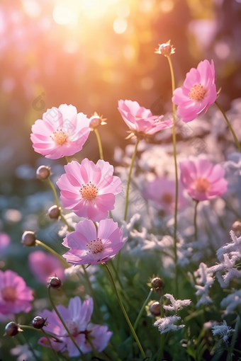 格桑花植物自然风景<strong>图片</strong>