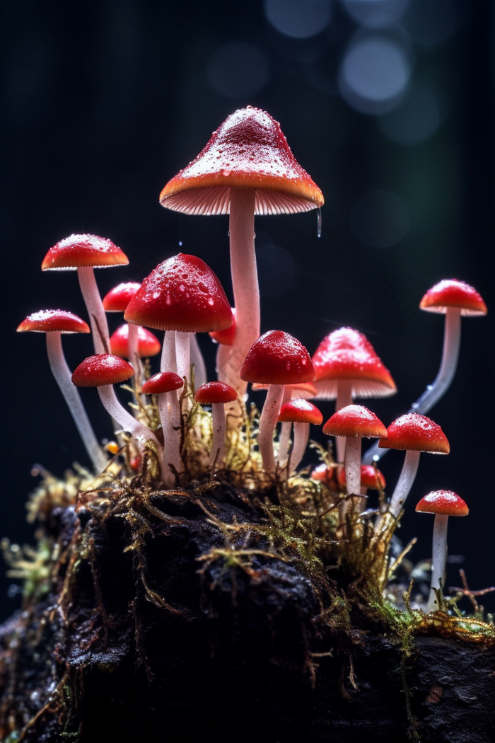 灵芝蘑菇菌类植物摄影图片