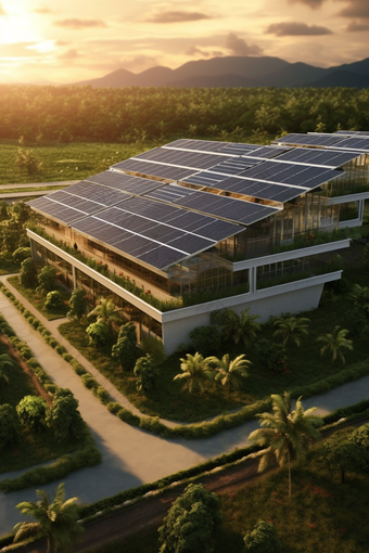 太阳能光伏电站可再生能源清洁能源