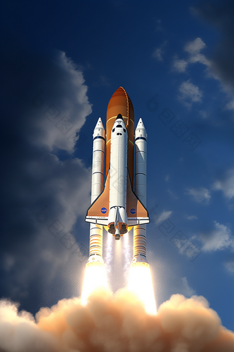 重型运载火箭起飞航天