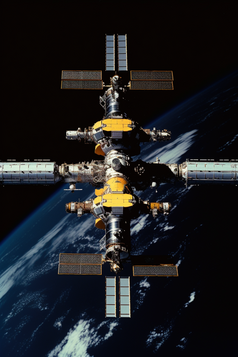 太空航行的空间站摄影图5