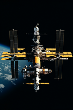 太空航行的空间站摄影图4