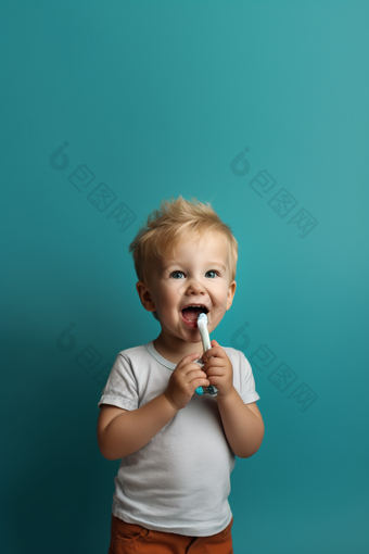 儿童口腔刷牙儿童口腔卫生牙科医学