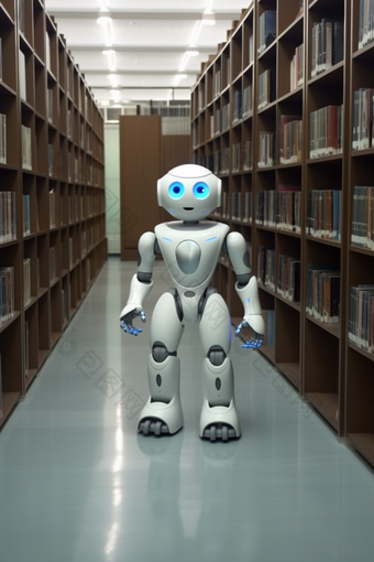 智能图书馆机器人智能化机械