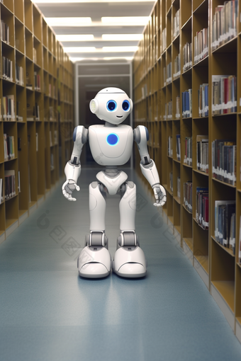 智能图书馆机器人服务机械