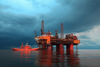 海上油气钻采平台石油海域