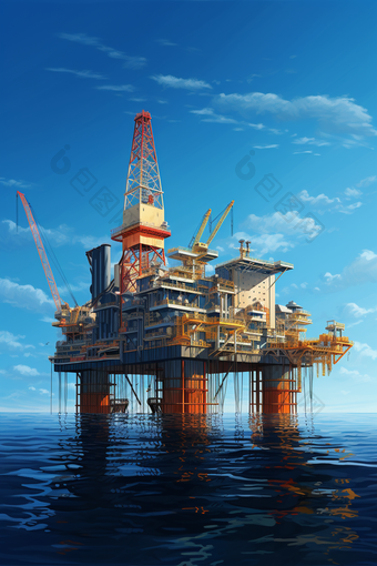 海上石油海上平台钻采探索
