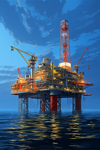 海上石油海上平台钻采科技