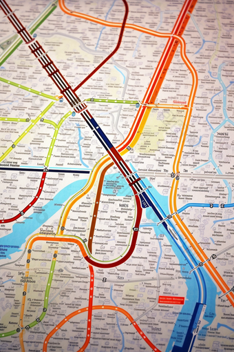 地铁线路地图地铁线路规划城市交通系统