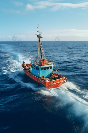 海洋<strong>捕鱼</strong>渔船商业摄影