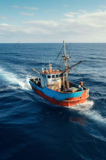 海洋捕鱼渔船渔业