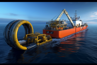 海底电缆敷设船工作<strong>船舶</strong>工程