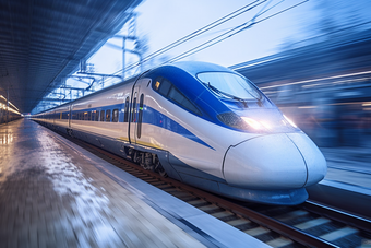 高铁列车交通工具高速高效运输