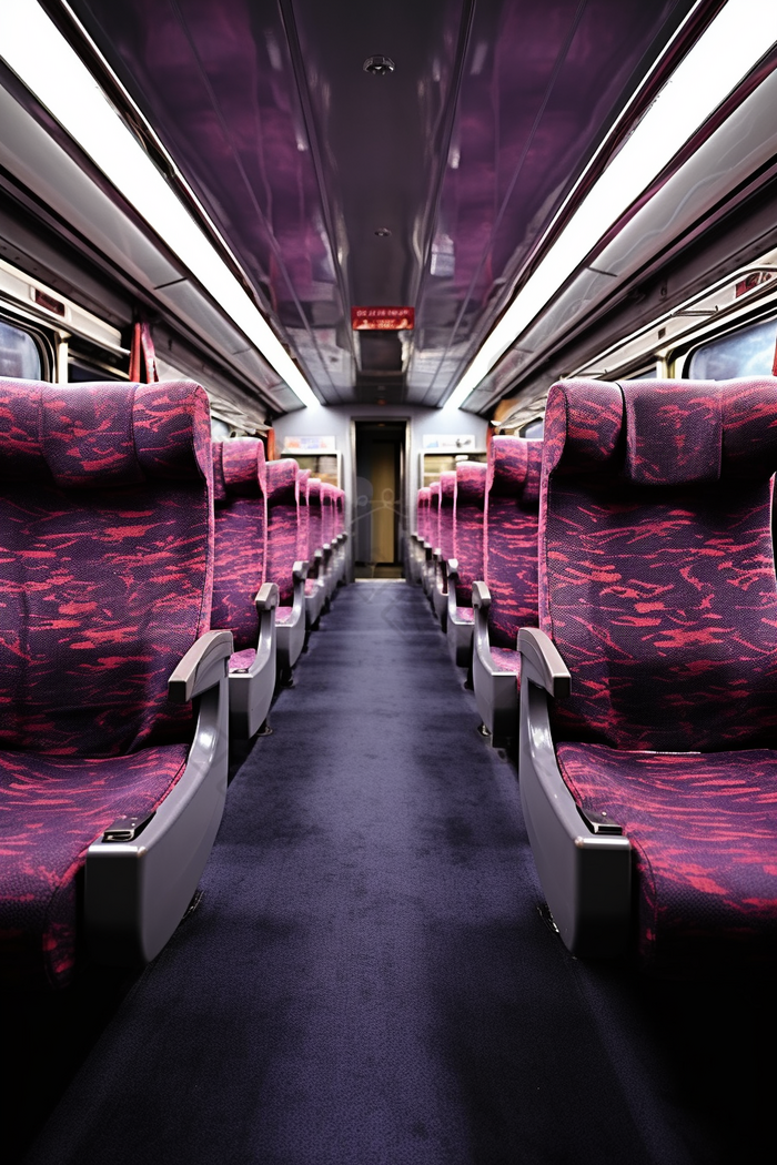 高铁车厢内部座位乘客座椅舒适体验