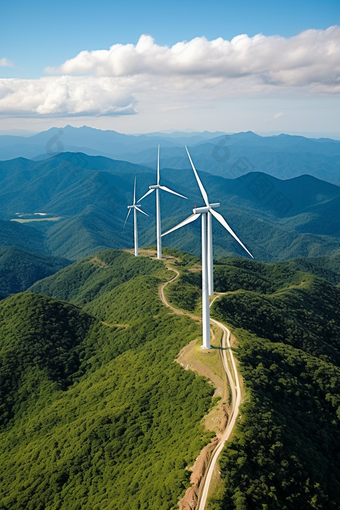 风能发电站风力发电可持续能源