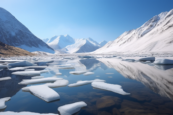 冰川融化自然环境气温上升