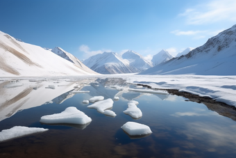 冰川融化气候变化自然环境
