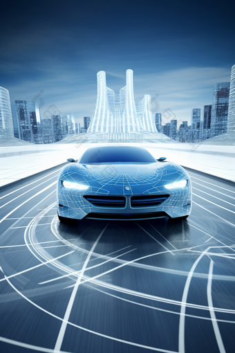 新能源汽车虚拟虚拟图商业摄影