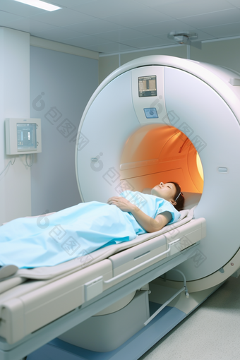 正在做核磁共振的患者医疗扫描