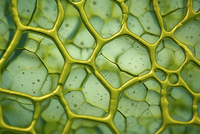 显微镜下的植物细胞壁植物组织研究