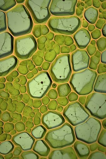 显微镜下的植物细胞壁纤维素研究