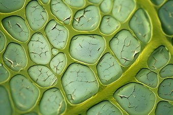 显微镜下的植物细胞壁植物组织真核细胞