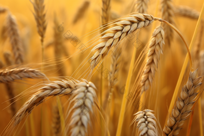 小麦种植粮食农田农业景象