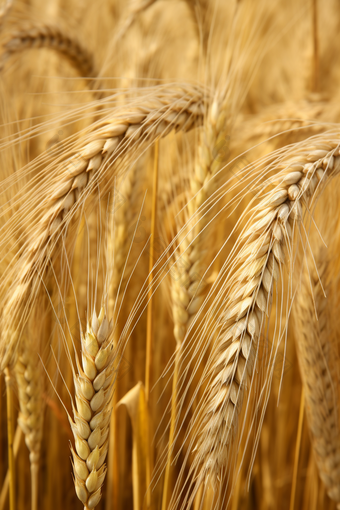 小麦种植粮食农田农村风光