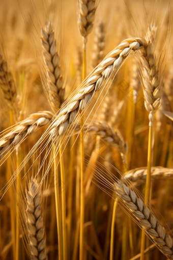 小麦种植粮食农田图片