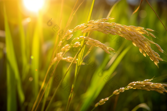 水稻种植粮食农业农业景象
