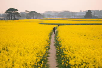 油菜花种植<strong>粮食</strong>农业农耕