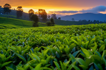 茶山作物农业图片