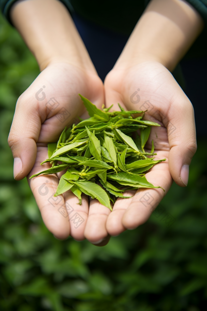 茶叶细节质地形态