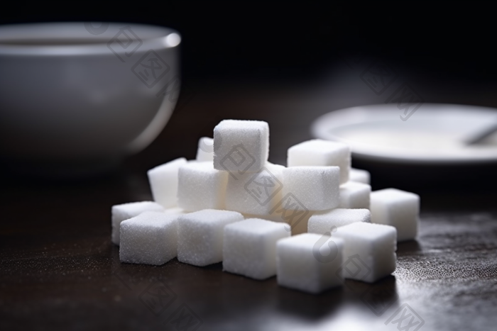 白砂糖方糖甜食糖粒图片-包图网