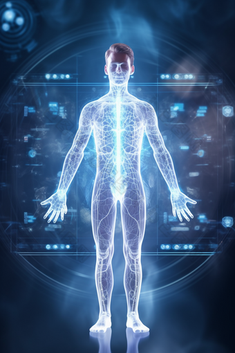 人体结构虚拟科幻透视商业摄影