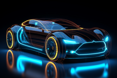 新能源虚拟汽车摄影图1