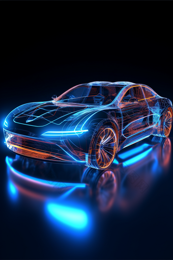 新能源虚拟汽车出行交通工具