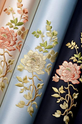 壁布刺绣布料手工纺织品