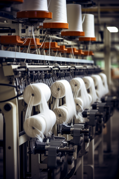 纺织厂自动化生产摄影图9