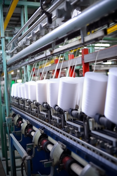 纺织厂自动化生产摄影图15