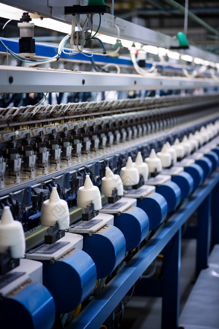 纺纱生产流水线织造效率