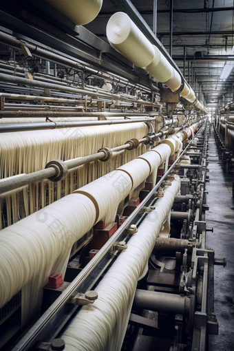 纺纱厂车间织造纺织业