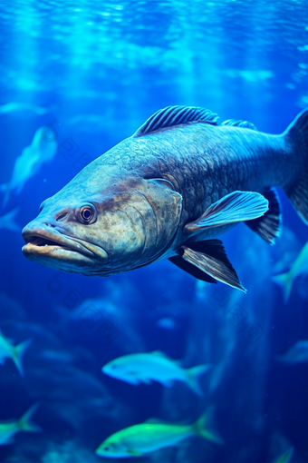 海底世界鱼群海洋生态系统图片