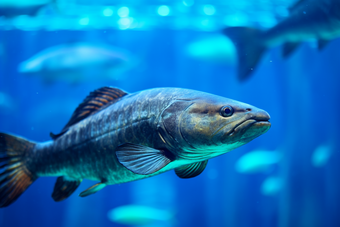 海底世界鱼群海洋生态系统深海生物